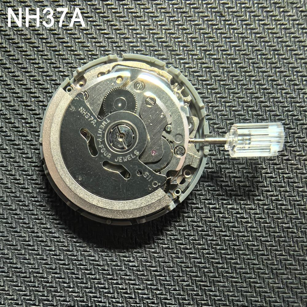 Großhandelsrabatt Original NH37A Uhrwerk Automatik Mechanisch NH37 24 Steine mit 24-Stunden-Anzeige Datum Uhrwerk Teile für Reparatur