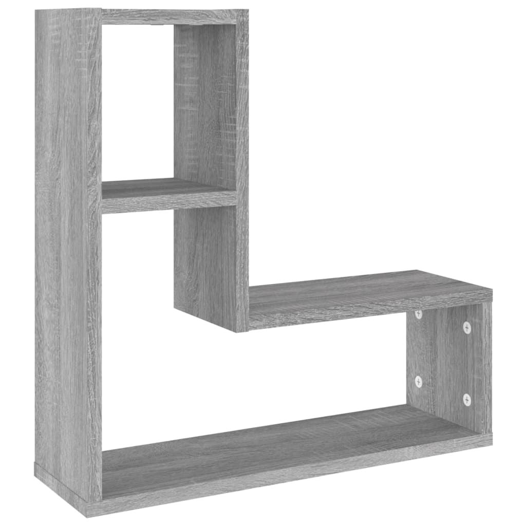 Wall Shelves 2 pcs Grey Sonoma 50 x 15 x 50 cm Particleboard