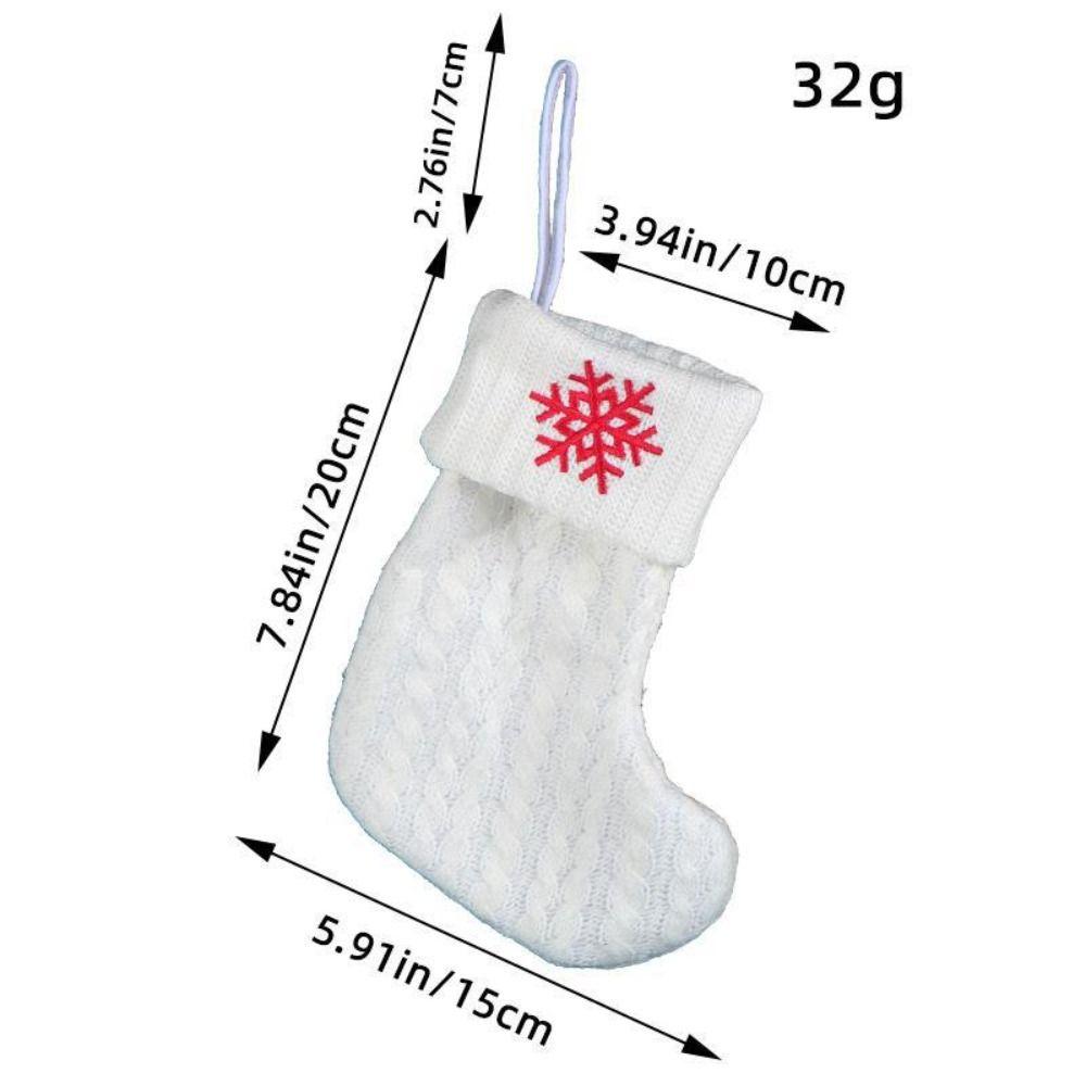 Embroidered Christmas Socks Alphabet Christmas Tree Pendant  Christmas Tree