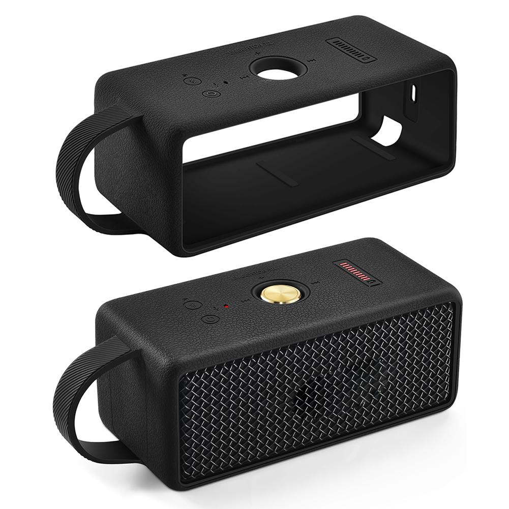 Silicone Carrying Case Anti-Slip Anti-Fall Speaker Case Foldable Protective Cover for Marshall EMBERTON III Portable Speaker