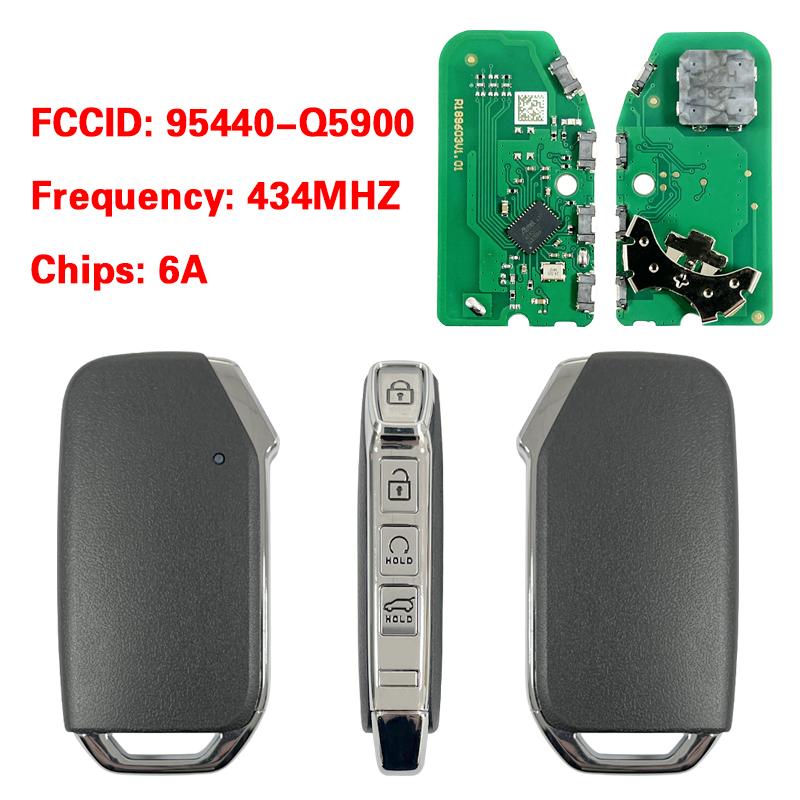 PN 95440-Q5410 Q5000 Q5010 Q5200 Q5400 Q5510 Q5700 Q5710 Q7000 Q5900 Q6000 For KIA Seltos Smart Car Key Remote 433MHz 6A Chip
