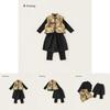 Boy Child Suit Set With Polyester Fabric For Spring And Autumn Playwear
