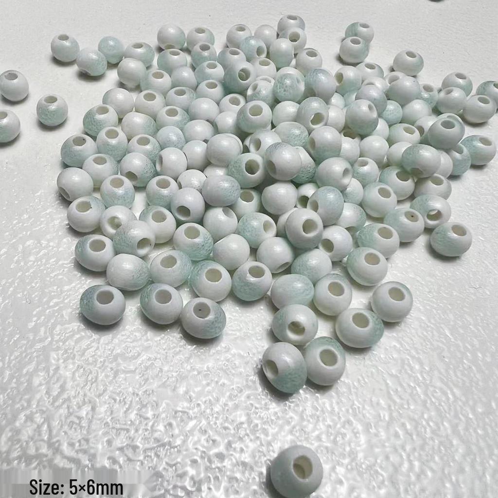 Blue Series Japanese Ceramic Seashell & Heart Beads for DIY Jewelry