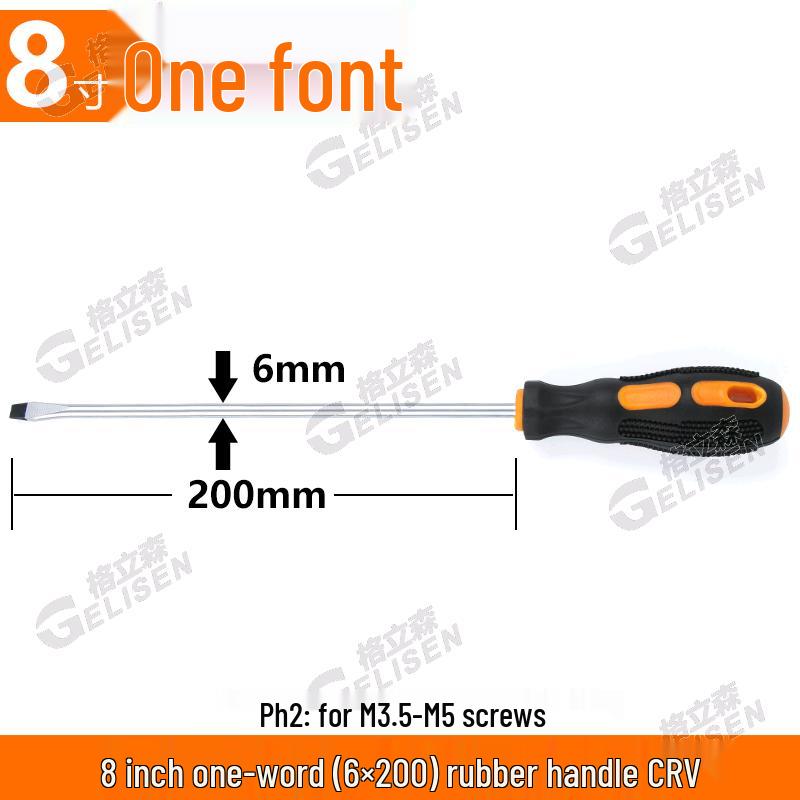 Industrial Grade Magnetic Phillips and Slotted Rubber Plug Screwdrivers