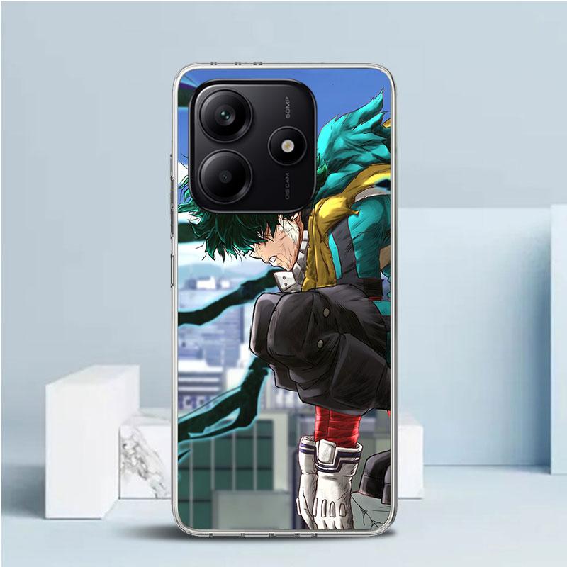 Midoriya Izuku Deku MHA My Hero Phone Case For Xiaomi Redmi Note 15 14 14S 13 12S 12 Pro Plus 11S 11 11T 11E 10S 10 + Soft TPU B