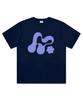 Deomopeuhauseu Morf Big Symbol Oversized Short Sleeve T-Shirt Navy