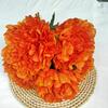 Artificial Peony Flower Bouquet For Wedding Decor With Silk Material In Multiple Colors