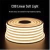 High Voltage 220V COB LED Strip Light: Super Bright, Waterproof, Self-Adhesive, Silicone-Coated for Home & Outdoor Use