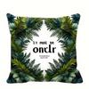 Exotic Tropical Leaves Pattern Throw Pillow Pattern Cushion Cover Suitable For Sofa Bedroom Car Pillow Cover