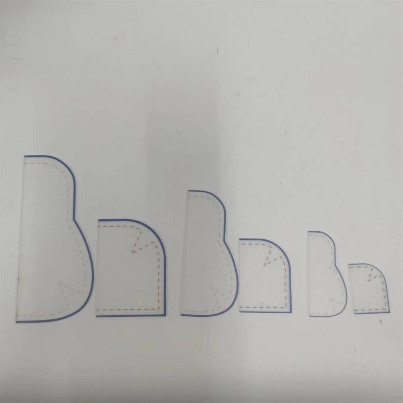 Profesionální sada šicích šablon s designy látkových vzorů Příslušenství