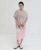 Obeodyupeulleeo New Vintage Printing T-Shirt_Glitter Beige