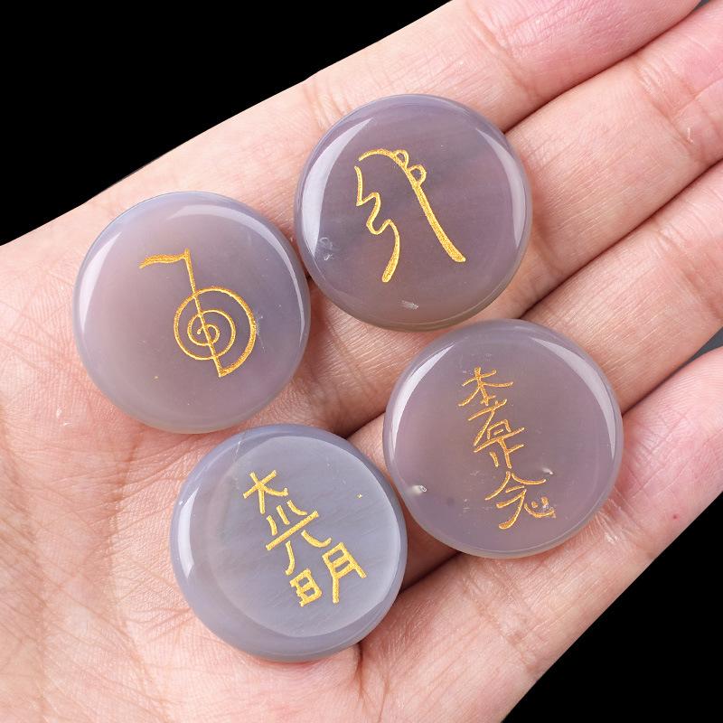Ametystowy Agat Symbol Światła Reiki dla Wzmocnienia Równowagi