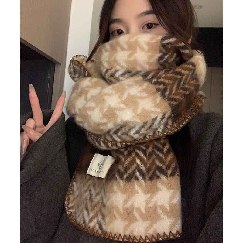 Scarf women's autumn and winter new warm and versatile high-end shawl dual-purpose atmosphere Christmas gift