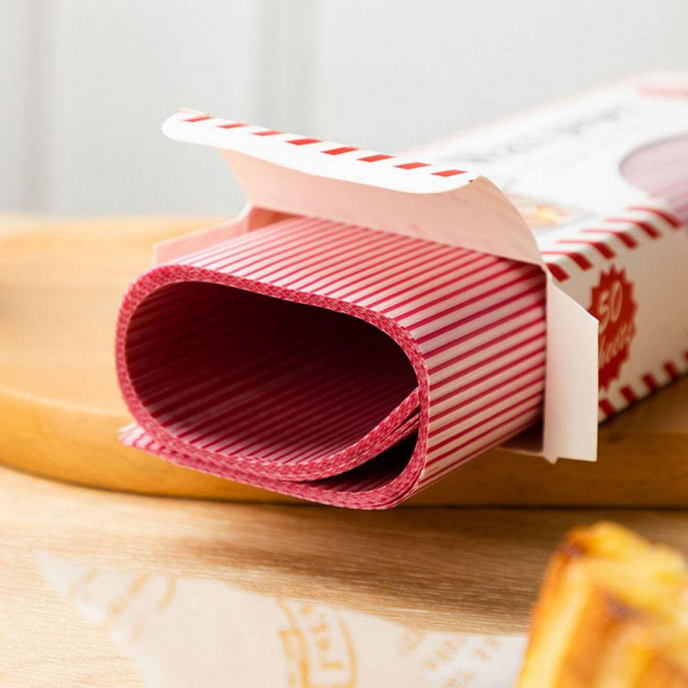 50 Blatt Lebensmittel Wachspapier Wasserdicht Ölfest Einwickelpapier 21,5*25cm