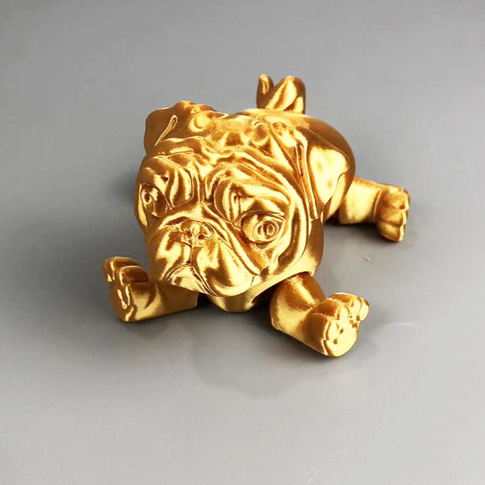 

3D-печатная подвижная игрушка, с подвижными суставами, 3D-печатная игрушка-украшение, снятие стресса, подвижная One Size золотой