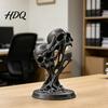 Fluid Skull Art Piece Integrated Molding Process Figure 3D Printed Double Ornament Abstract Decor Statue Dark Style Decoration for Living Room Desk