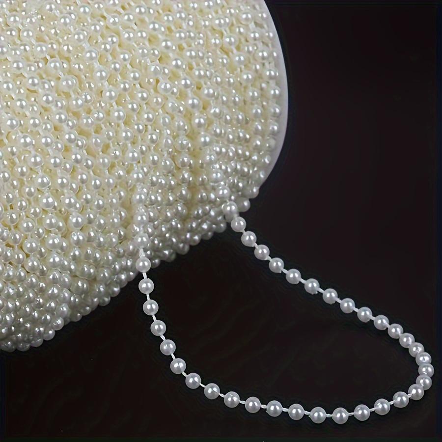 

3.0/5.0/10.0м Белое ожерелье из смоляных бусин DIY, Элегантные одинаковые бусины для ювелирных изделий, Свадьбы и официальных мероприятий. Прочный, Классический Стиль. 1m белый