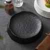 Matte Ceramic Plate, 7.25-inch Stone Patterned Plate, Utensil, Dessert Plate, Irregular Tableware for Specialty Restaurants