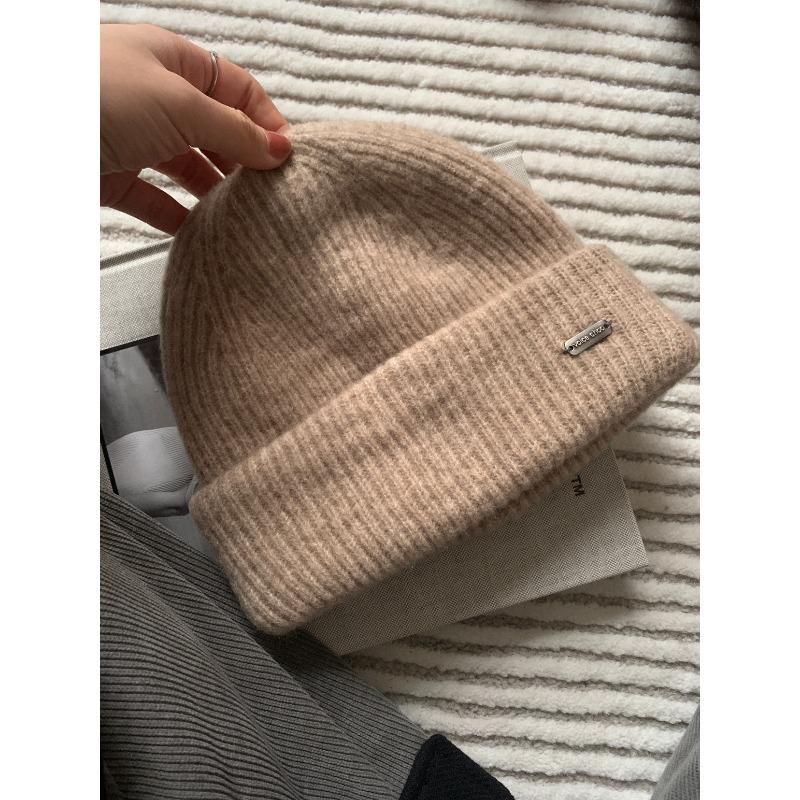 Single Autumn and Winter Warm New Face Look Small Thickened and Enlarged Woolen Cap for Men and Women  Cold Cap Knitted Cap