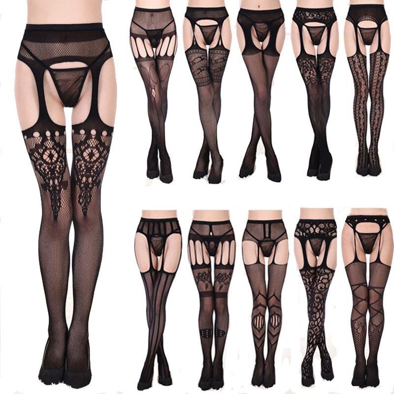 Lingerie Sexy Women Stocking Fishnet Lace Pantyhose Tights Clothes Underwear