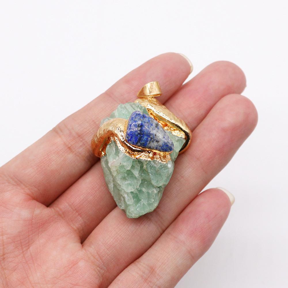 Crystal Pendant Necklace With Polished Multi Color Watercrystals For Fashion Accessories