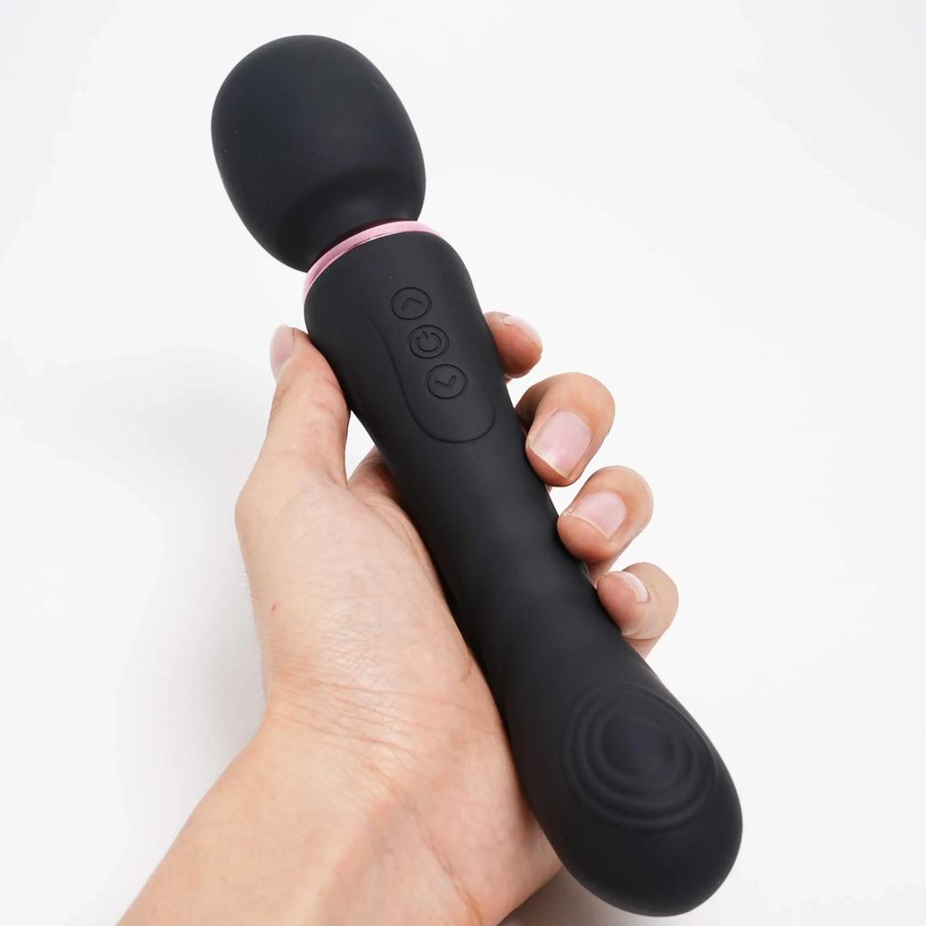 Double Ended AV Vibrator G Spot Magic Wand Clitoris Stimulator G Spot Dildo 10 Modes Strong Massager Female Sex Toys Adult Goods