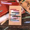 4 Sheets of 6 Tablet Stickers, Message Series, Student English Manual Account DIY Material Decoration Base Sticker