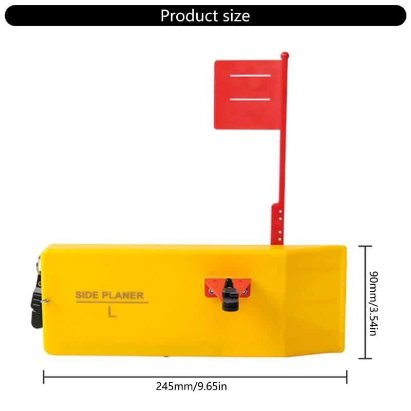 Trolling Board Planer Fishing Tools Boats Fishing Side Planer Board Adjustable Trolling Push Button Splashing Float Boats