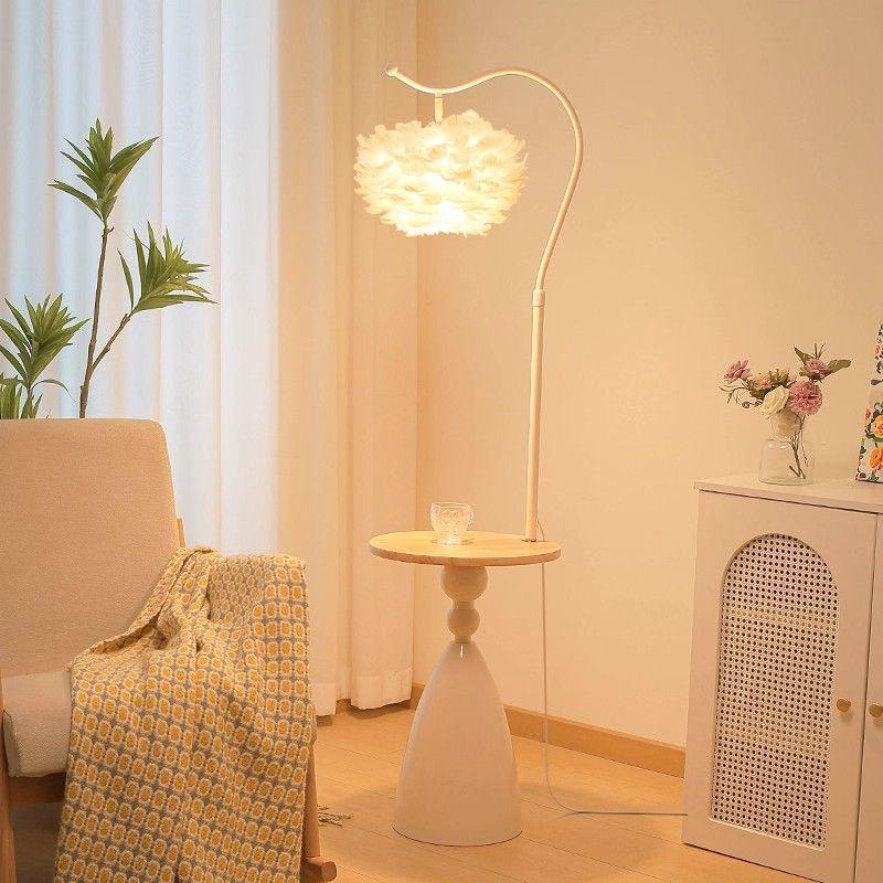 Adjustable Retro Orange Crescent Floor Lamp for Living Room, Bedroom, or Sofa Corner