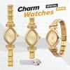 New Fashion Men Women's Stainless Steel Leopard Print Watch 9MM DIY Bracelet Bangle for Friend Wife Birthday Jewelry Gifts