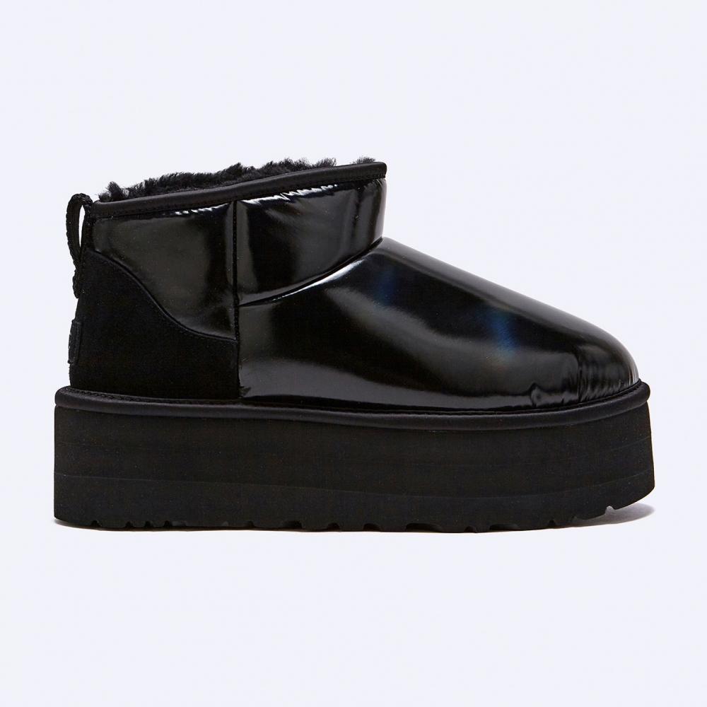 

Ugg Ultra Mini Platform Hi sHine W Black 1144048 Blk 250