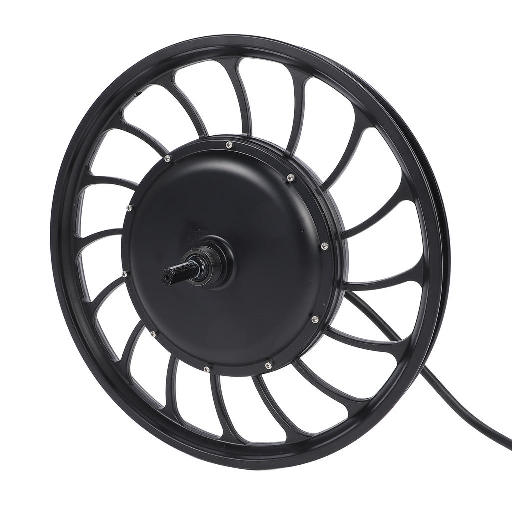 20 Inch Rear Drive Hub Motor 48V to 72V 1500W to 2500W Double Hall Sensor Brushless Gearless Hub Motor for Electric
