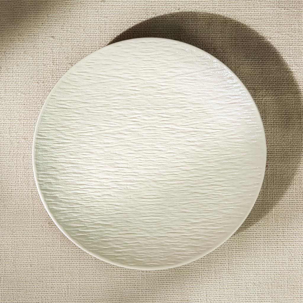Premium Texture White Ceramic Plate Light Luxury Tableware Plate Plate Household Vegetable Plate Pasta Plate Steak Plate