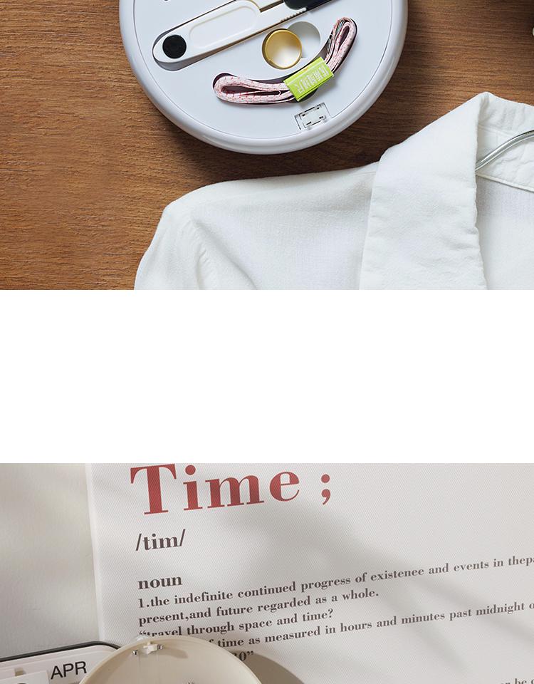 Magnetic Needle and Thread Box: Household Sewing Kit with Press-to-Open Design