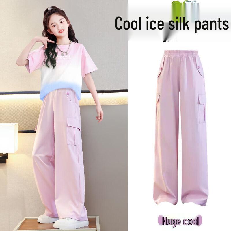 Moonkids Girls Summer Quick-Dry Cargo Pants 150 cm