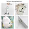 Fashion Silvery Bowknot Bead Keychain Pendant Backpack Handbag Charm Pendant Hangings Decoration Sweet Pendant Gift