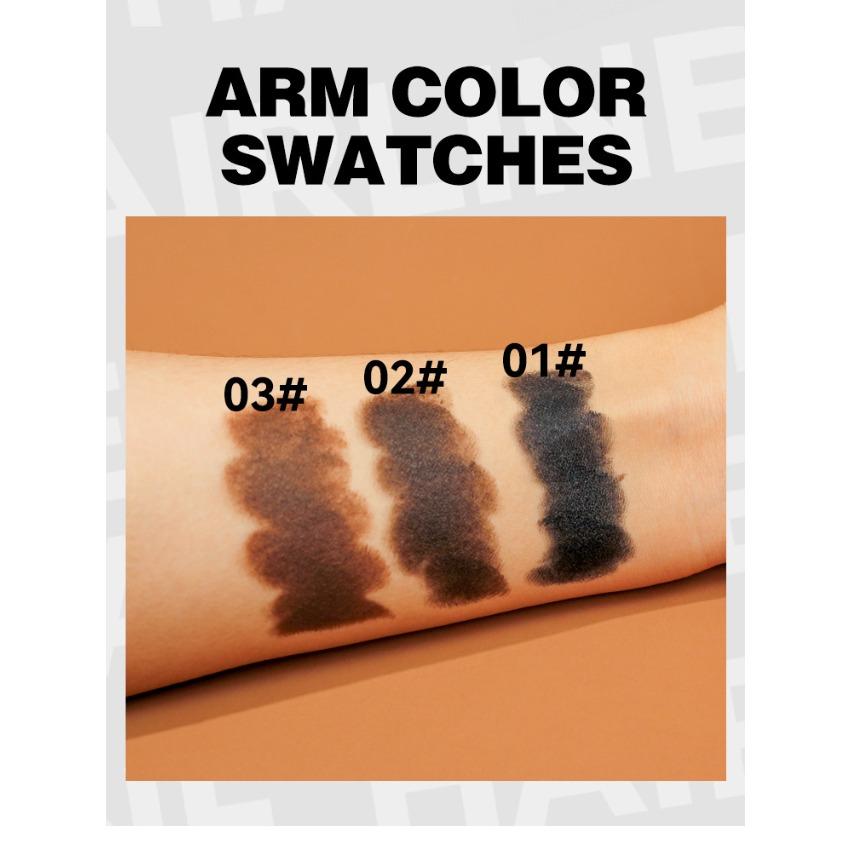 Lápiz para la línea del cabello de doble punta con punta de pincel, barra de sombra para perfilar, multifuncional, blanqueador, color complementario