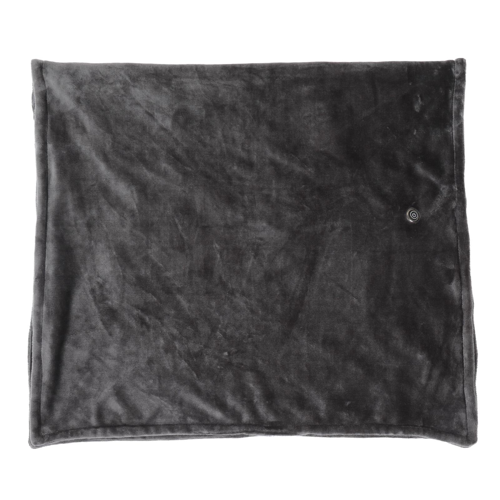 

Электрический подогреваемый плед 5 В USB питание 3 уровня регулируемый быстрый нагрев 150x85 см подогреваемый плед для офиса серый