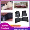 Car Floor Mat for Toyota Corolla Axio E140 E150 2007~2013 2008 Leather Foot Inner Liner Waterproof Carpet Pad  Accessories