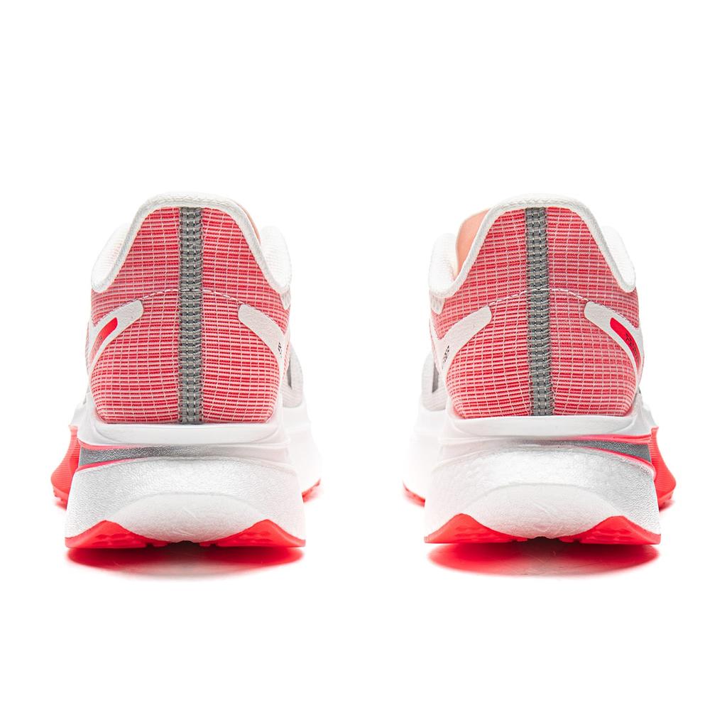 Li Ning Feidian 6 Challenger Atmungsaktiv Niedrig geschnitten Karbonplatte Laufschuhe Damen Champagner Weiß ARMW004-7