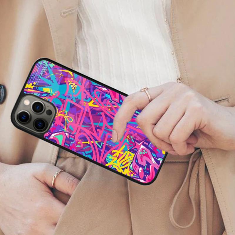 Colorful Lines Abstract Graffiti Art Magnetic Phone Case For APPLE iPhone 17 Air 16 14 13 12 Pro Max 15 Plus MagSafe Cover