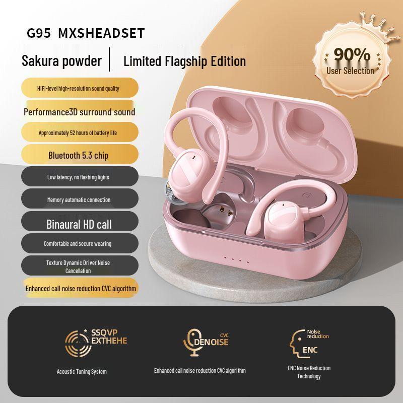 Wireless Over-Ear Sports Headphones: Long-Lasting Comfort, Clear Calls, Free Shipping