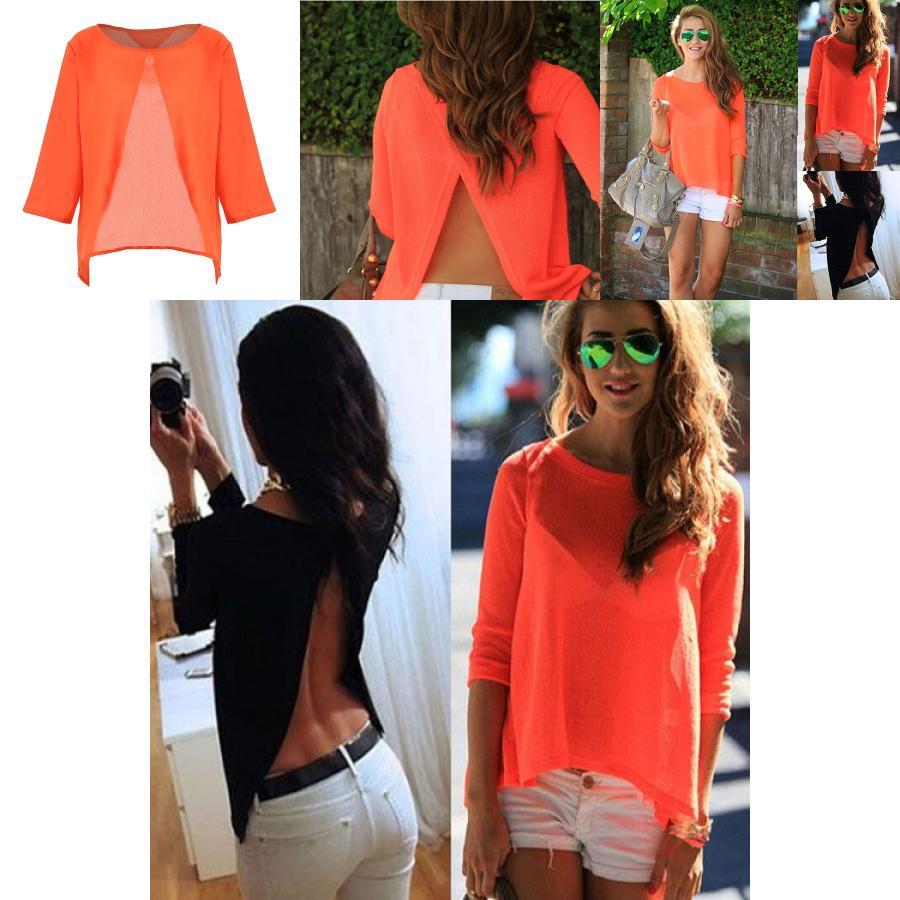 Chiffon Blouse For Women With Splicing For Daily Wear Fashion Gift