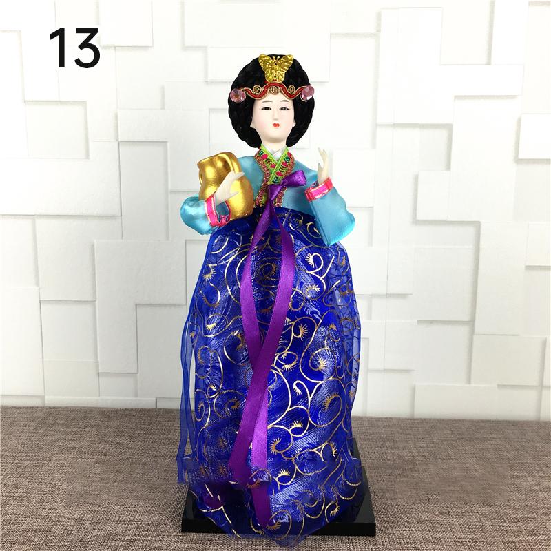 Korean Palace Hanbok Doll Ornament Princess Korean Drama Doll Toy Restaurant Home Decor Display Miniatures Desktop Ornament Gift