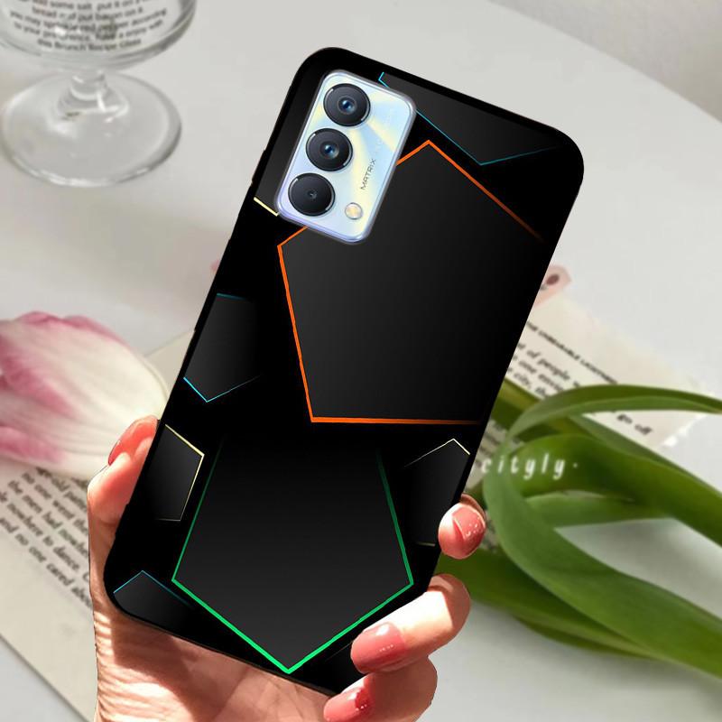 For cover Realme GT Master Case Edition Animal Cartoon Soft Silicone Funda for Realme GT Master Explorer Phone Cover Black Coque