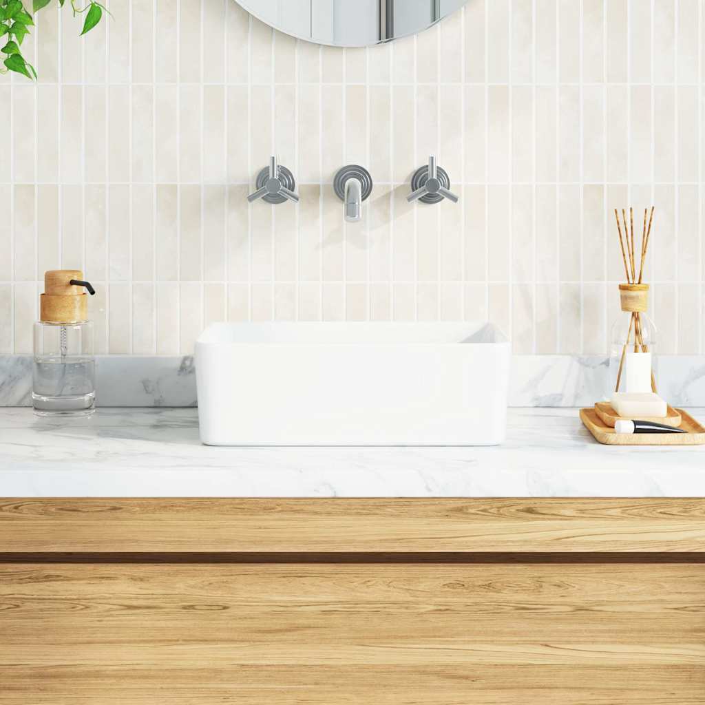 Ceramic Wash Basin 40 x 30 x 13 cm White