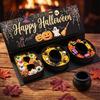 Gift Wrapping Supplies Happy Halloween Candy Box BOO Letter Shaped Treat Container with Tabletop Festive Decor Ribbon Reusable Paper Sweet