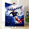 Kylian Mbappé France Soccer Theme Blanket Flannel Blanket for Bedroom, Living Room, Sofa, and Nap Sofas.