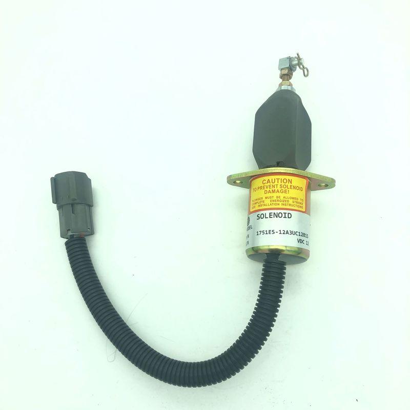 1751ES-12A3UC12B1S Elektromagnet pro vypínání paliva pro bagr Hyundai R60-5 R210-5 R335-7 Pro motor Yanmar 12V