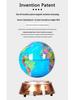 12-inch Illuminated Magnetic Levitation Globe: Handcrafted Living Room Ornament with Advanced Black Technology.